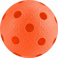 Мяч для флорбола RealStick, MR-MF-Or, пластик с углублен., IFF Approved, оранжевый